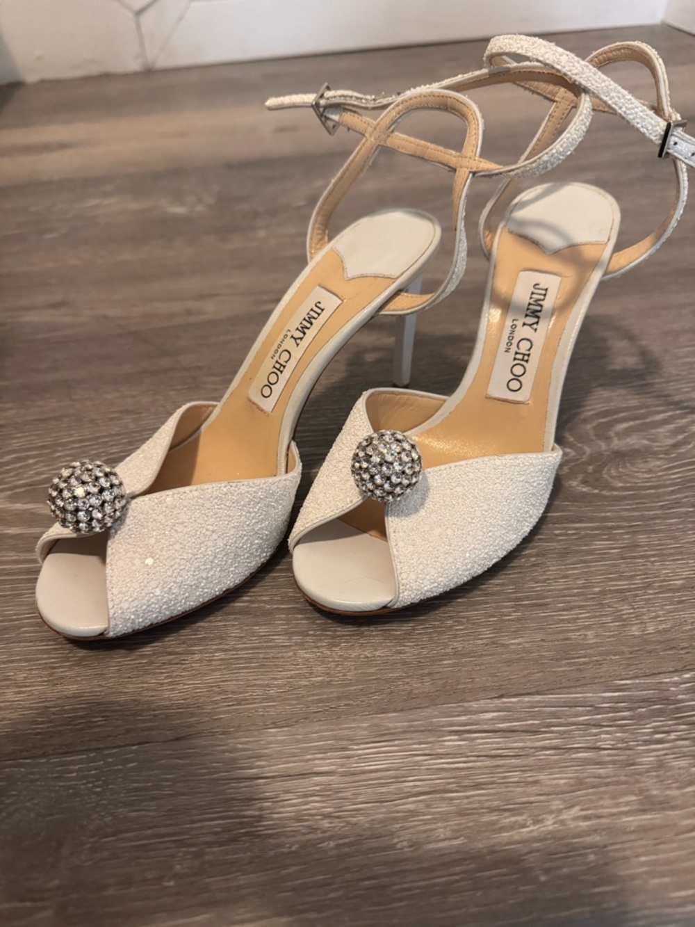 Jimmy Choo Ivory wedding heels